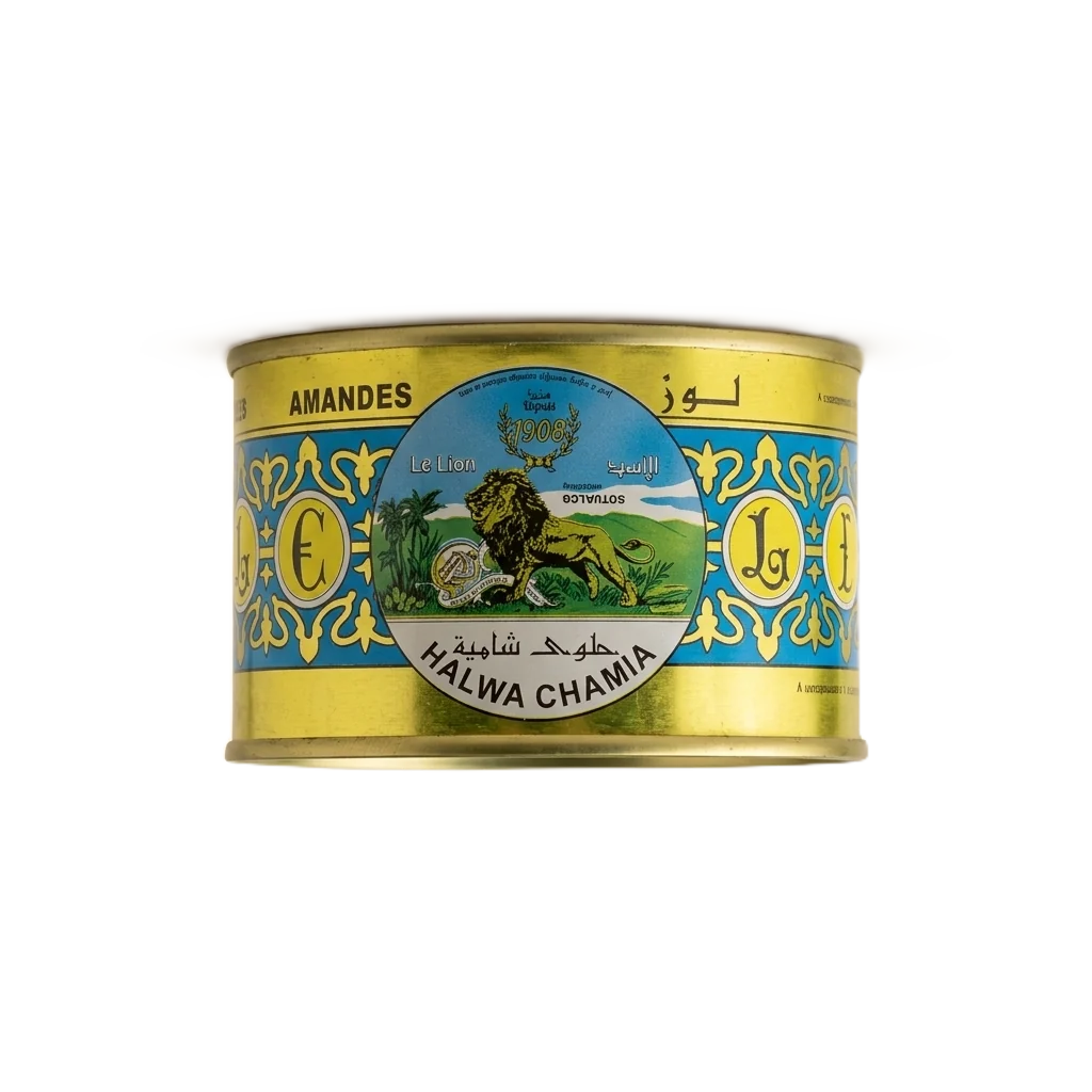 Halwa chamia Le Lion à l’amande, boîte métallique 400 g