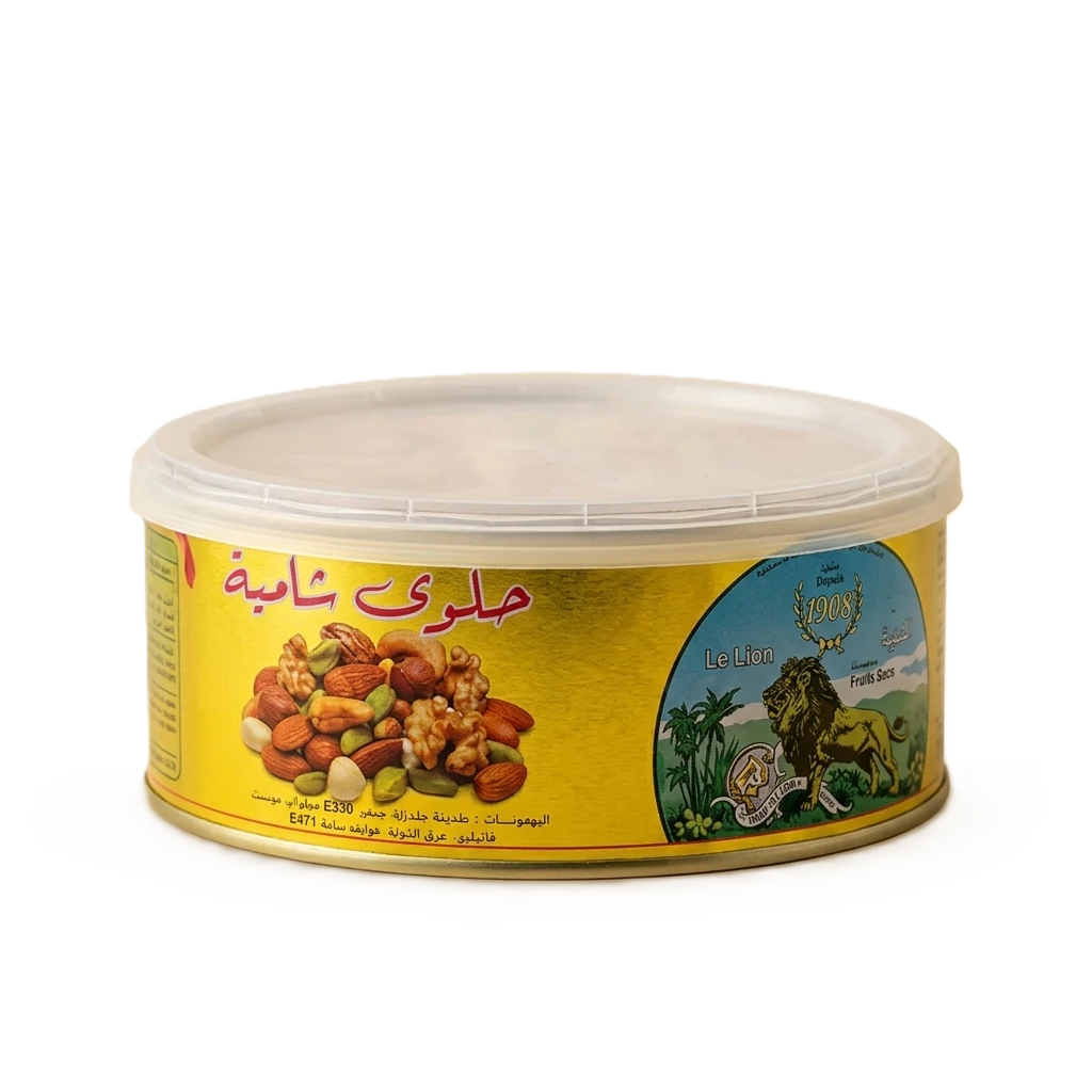 Halwa chamia Le Lion aux fruits secs, boîte métallique 850 g