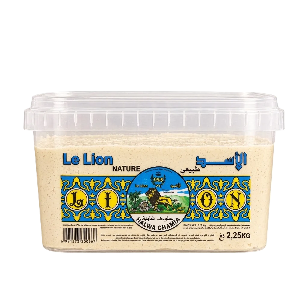Halwa chamia Le Lion nature, boîte plastique 2,25 kg